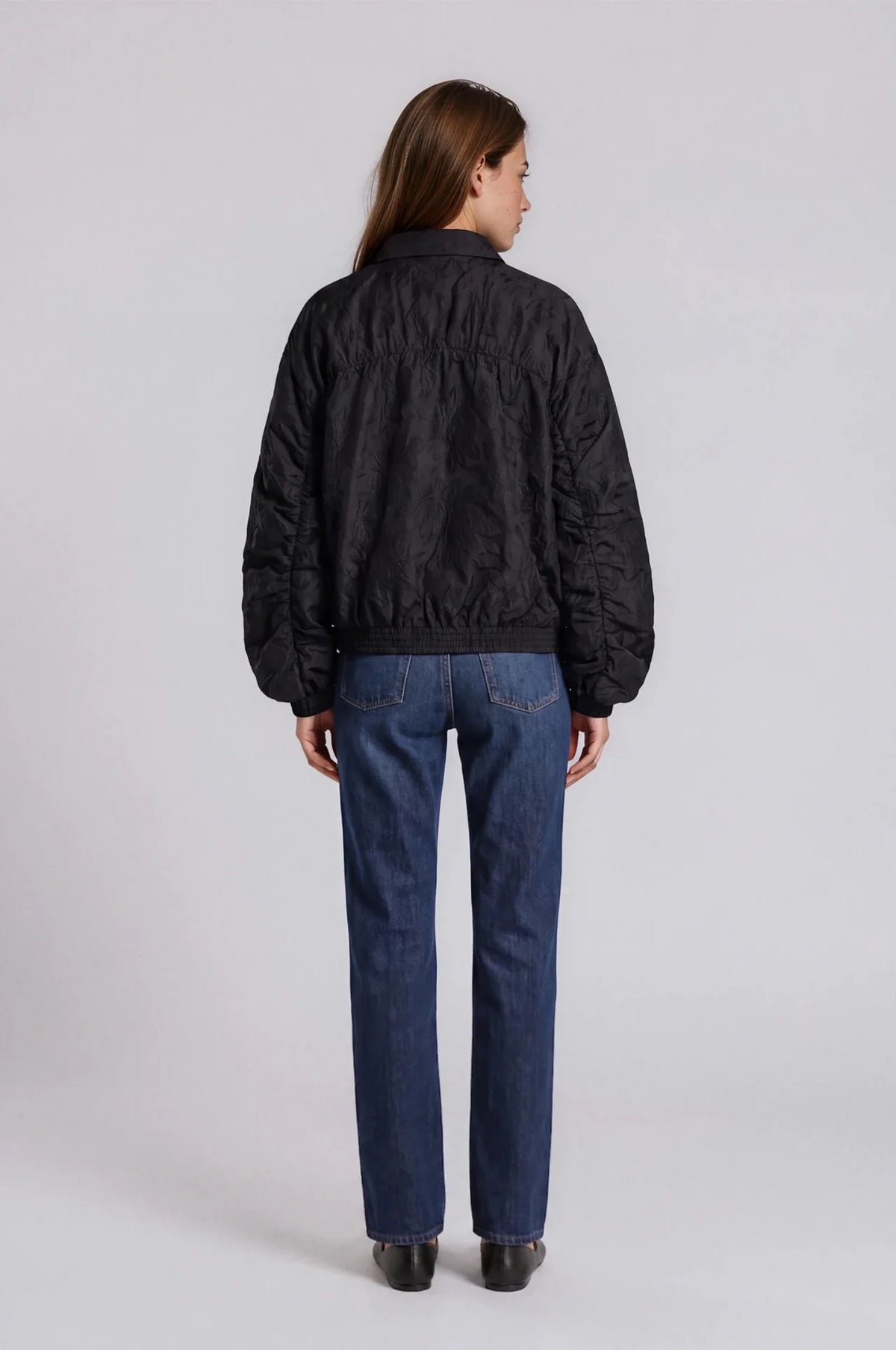 Autumn Bloom Bomber Jacket