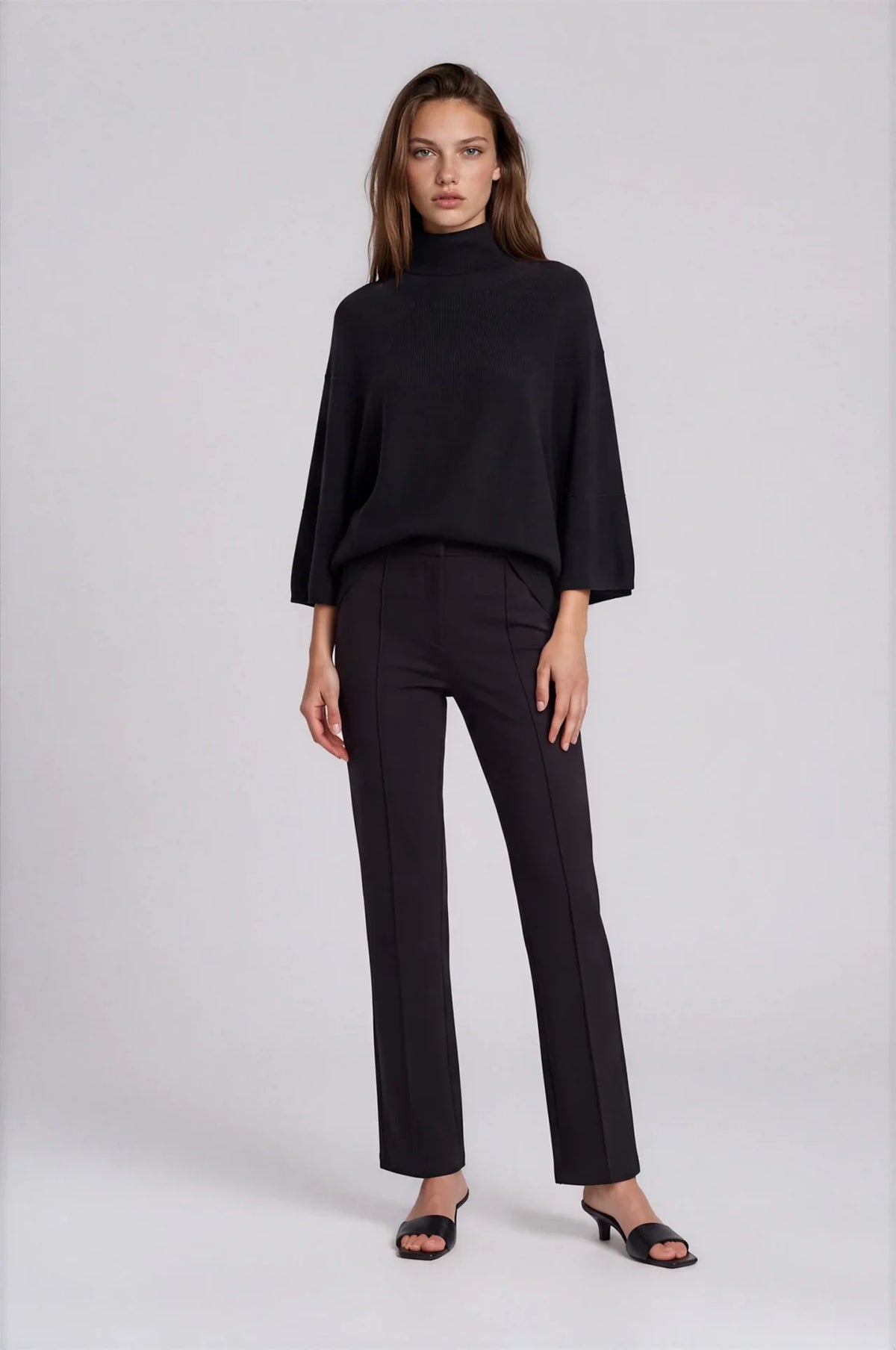 Snow Drift Turtleneck Sweater