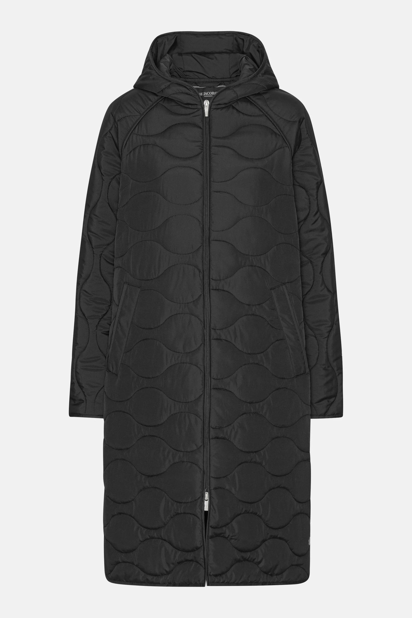 Long Quilt Jacket With Hood