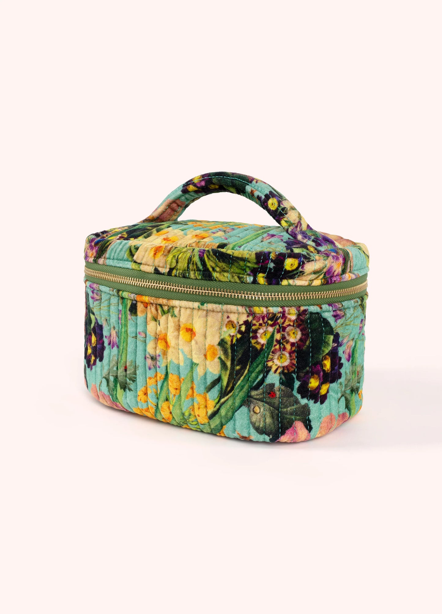 Quilted Velvet Vanity Case Spring