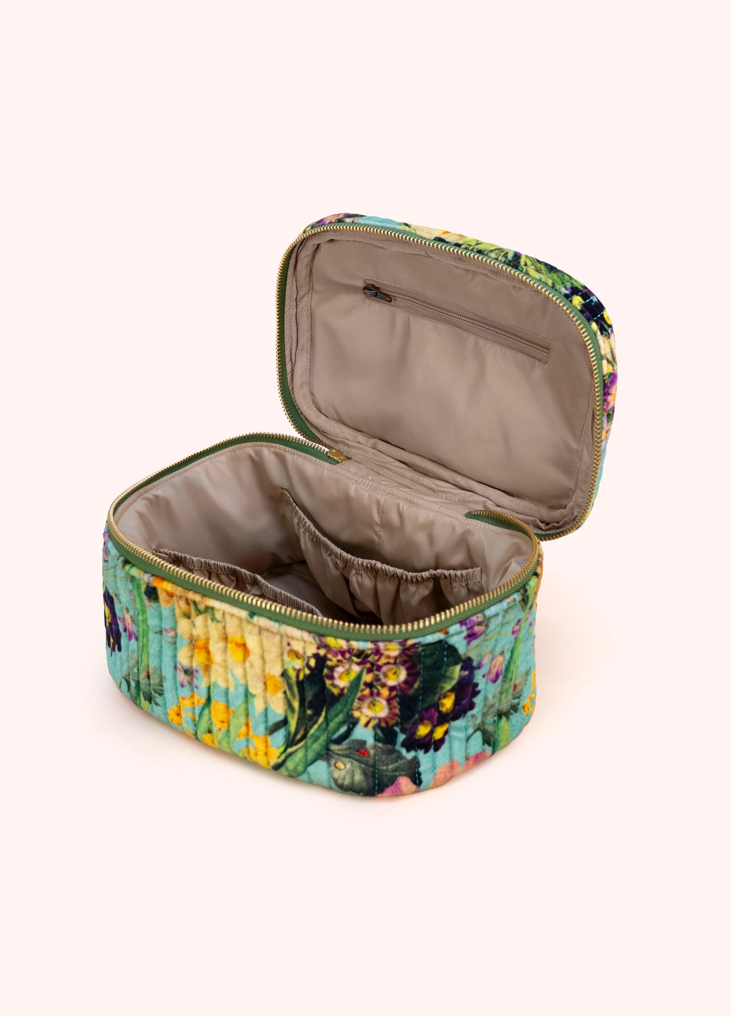 Quilted Velvet Vanity Case Spring