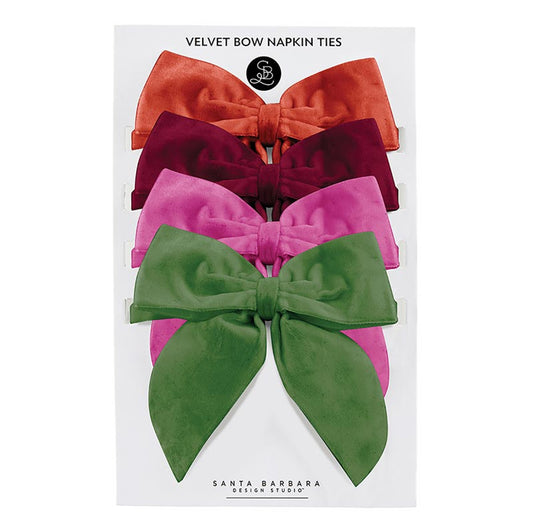Velvet Napkin Ties | Multi