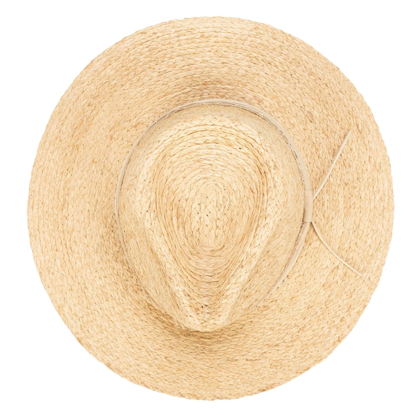 Sun Bather - Raffia Braid Fedora with Mixed Band