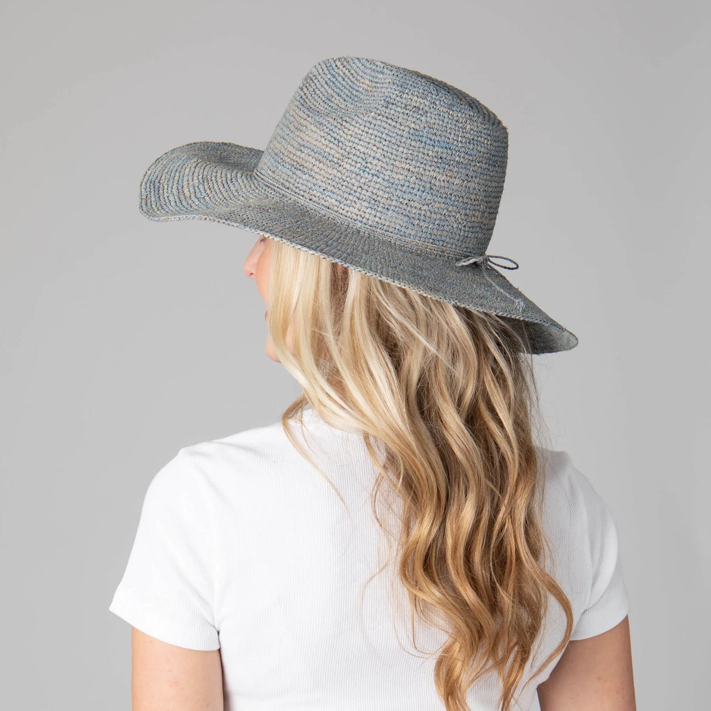 Marina Women's Crochet Raffia Fedora