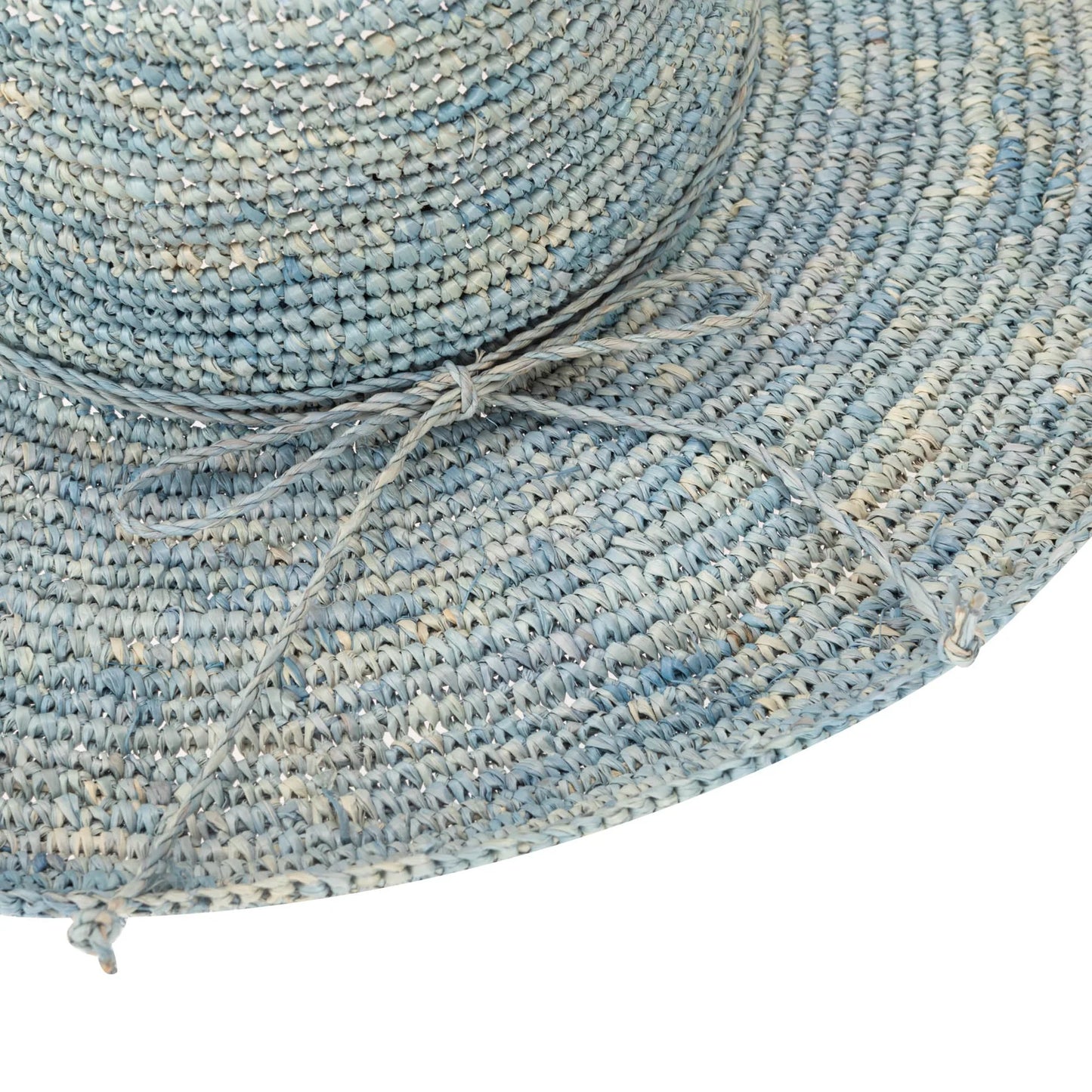 Marina Women's Crochet Raffia Fedora