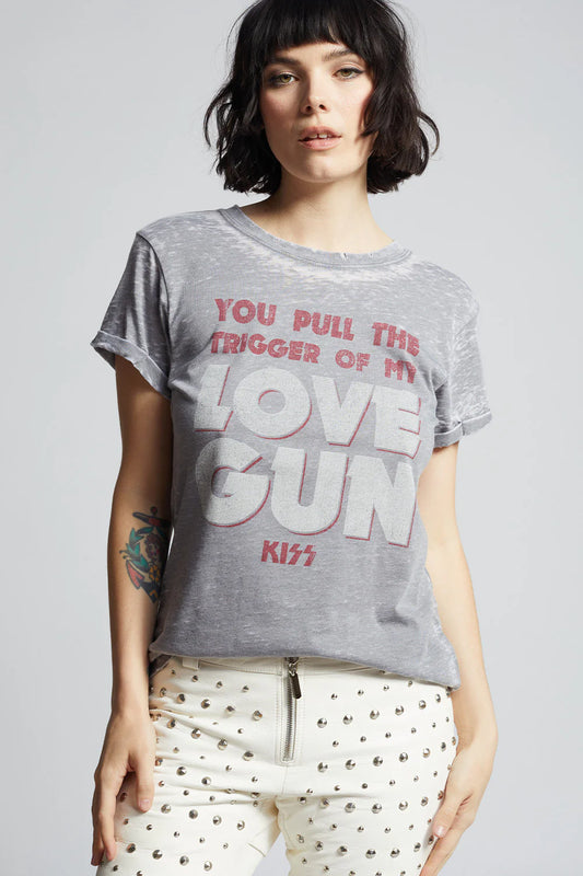 KISS "Love Gun" Lyric Tee