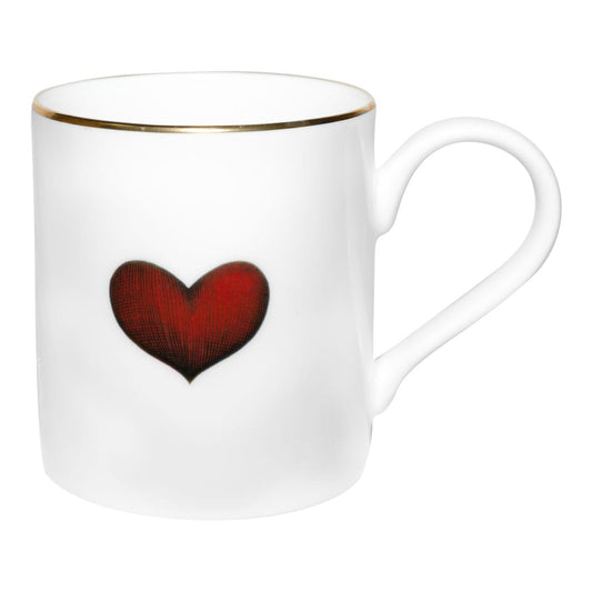 Red Love Heart Majestic Mug