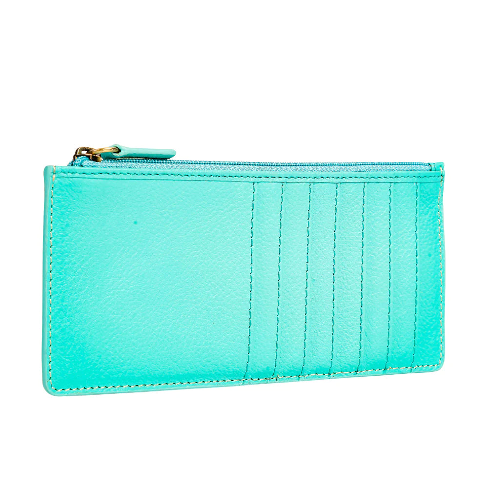 Foothill Creek Long Credit Card Holder | Turquoise