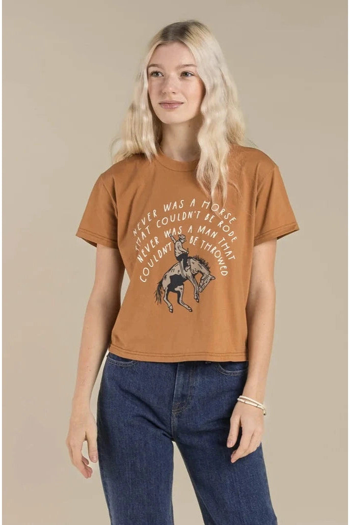 Never Was a Horse Women's Crop Tee