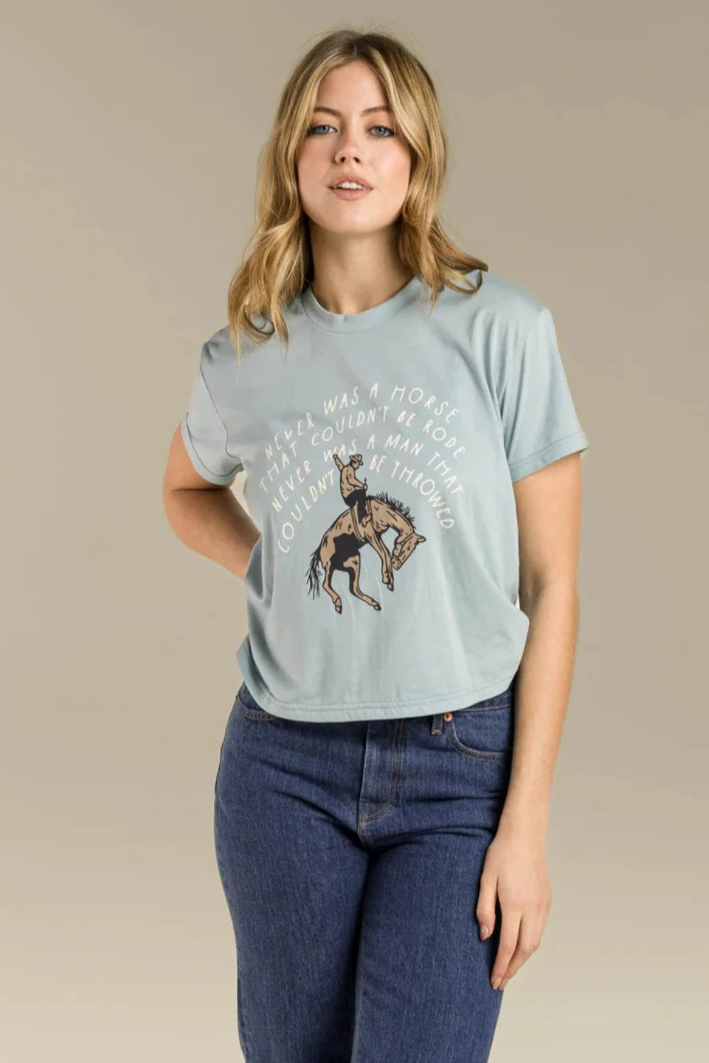 Never Was a Horse Women's Crop Tee