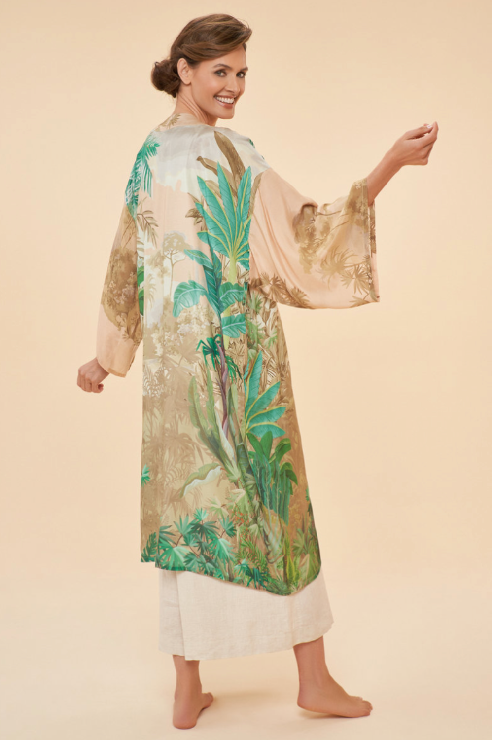 Oasis Kimono Gown | Coconut