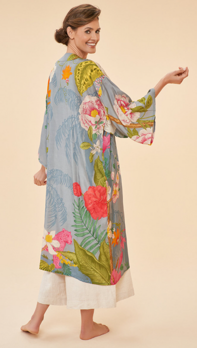 Floral Jungle Kimono Gown | Lavender