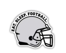 Eat. Sleep. Football. Sticker