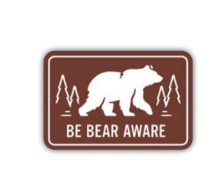 Be Bear Aware Sticker