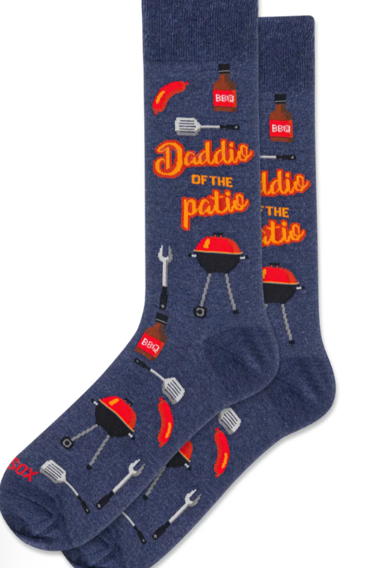HOTSOX Men's "Daddio Of The Patio" Crew Socks