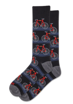 HOTSOX Men's Bicycle Cotton Crew Socks