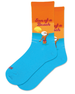 HOTSOX Women's Sun Of A Beach Crew Socks