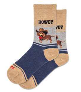HOTSOX Women's Howdy  Crew Socks
