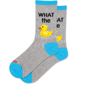 HOTSOX Women's What The Duck Socks