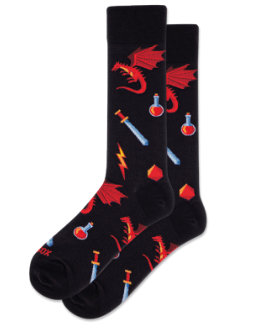 HOTSOX Men's Dragon Crew Sock