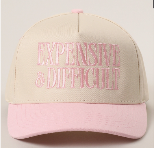 Expensive and Difficult Embroidered Trucker Hat