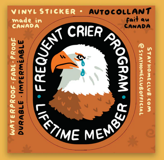 Frequent Crier Eagle Sticker | Waterproof Vinyl Sticker