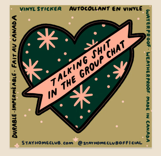 Group Chat Heart  | Waterproof Vinyl Sticker