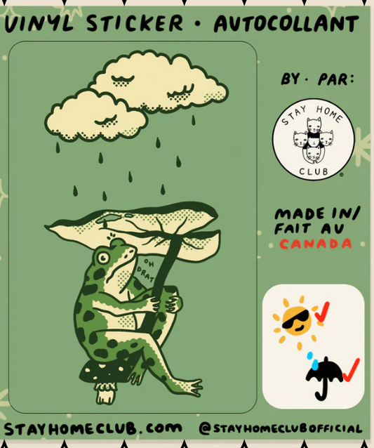 Leaf Umbrella Sticker | Waterproof Vinyl Sticker