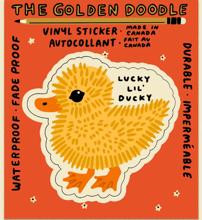 Lucky Lil Ducky | Waterproof Vinyl Sticker