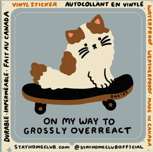 Overreact | Waterproof Vinyl Sticker