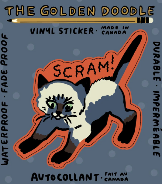 Scram | Waterproof Vinyl Sticker