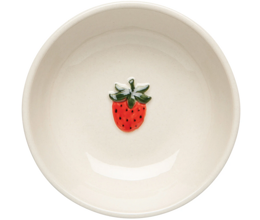 Strawberry Embossed Pinch Bowl 3 Inch