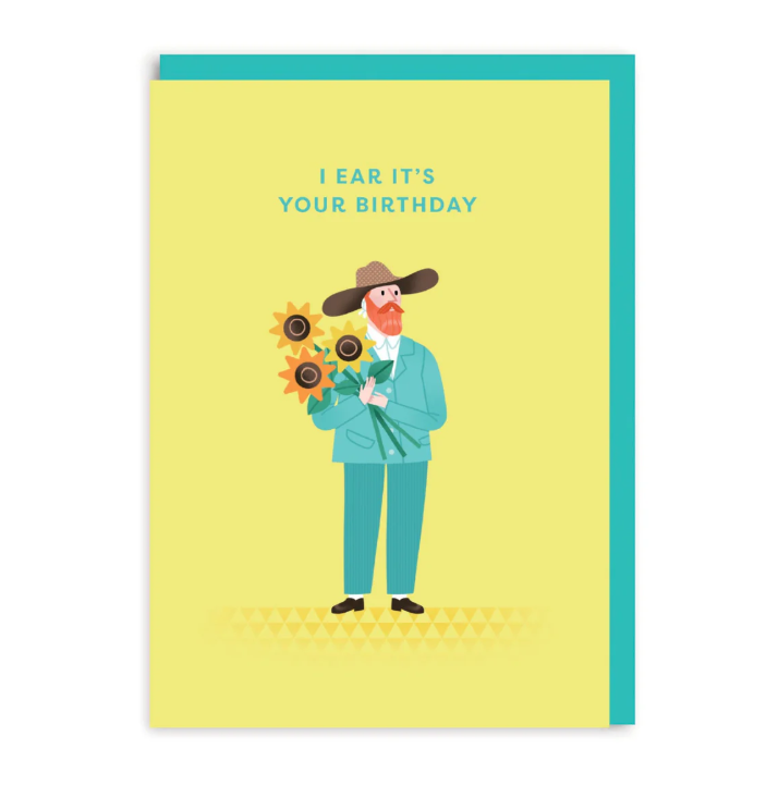Van Gogh Ear Birthday Card