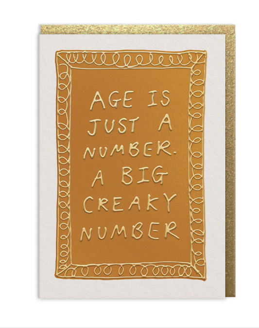 Big Creacky Number Greeting Card