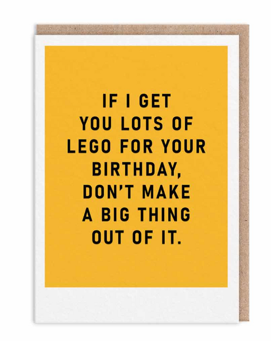 Lots Of Lego Birthday Card