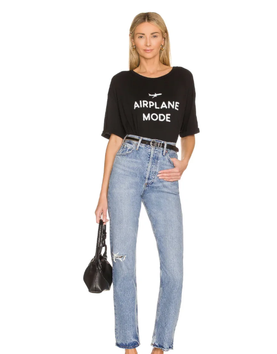 Airplane Mode Oversized Tee Shirt