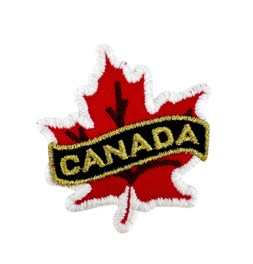 Canada Maple Leaf Iron-On Embroidery Patch
