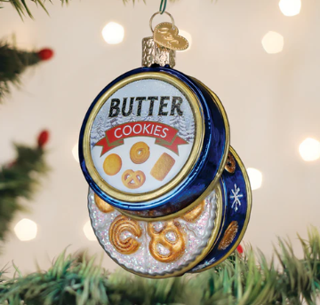 Butter Cookies Tin Ornament