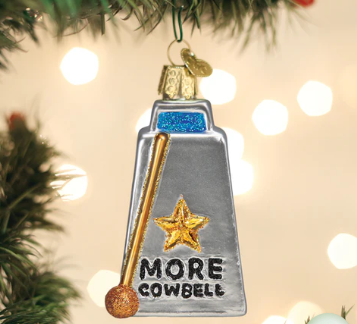 Cowbell Ornament