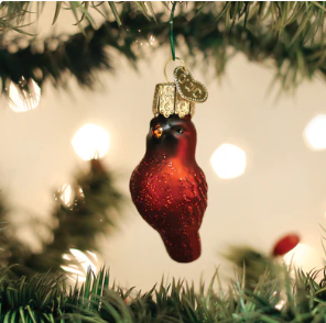 Mini Red Cardinal Ornament