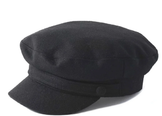 Failsworth Melton Mariner / Breton Cap in Black