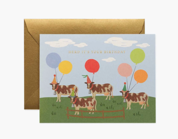 Herd It's Your Birthday | Greeting Card