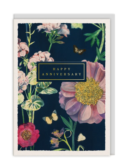 Happy Anniversary Botanical Greeting Card