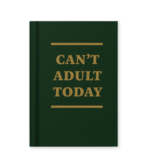 Can't Adult Today A7 Fabric Hardback notebook