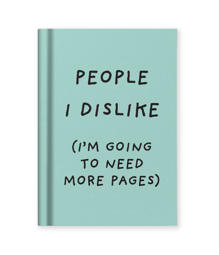 People I dislike A7 Fabric Hardback notebook