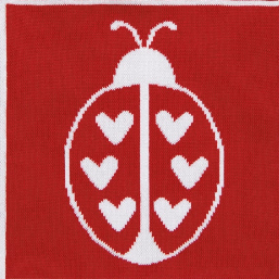 Ladybugs Knit Dishcloth |  Individual