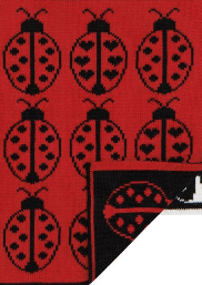 Ladybugs Knit Dishcloth |  Individual