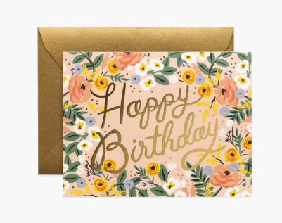 Rose Birthday Card