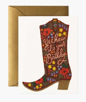 Birthday Boot Card