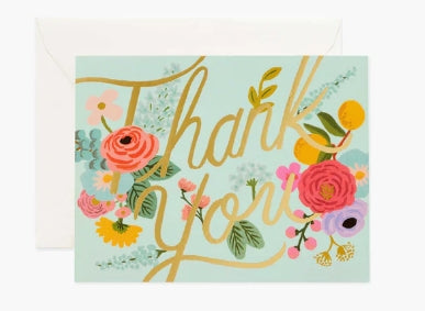 Mint Garden Thank You Card